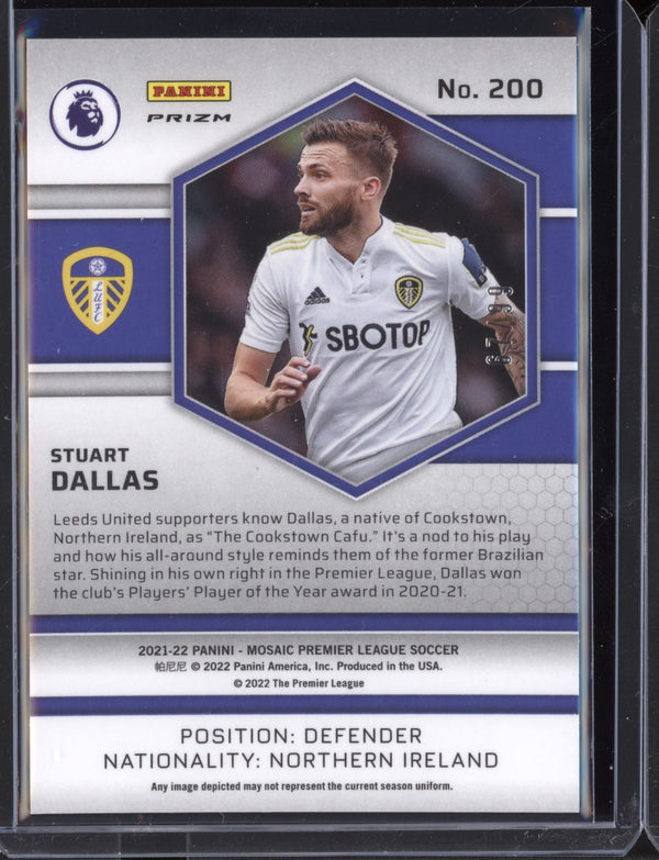 Stuart Dallas 2021-22 Panini Mosaic PL Blue Mosaic 67/99