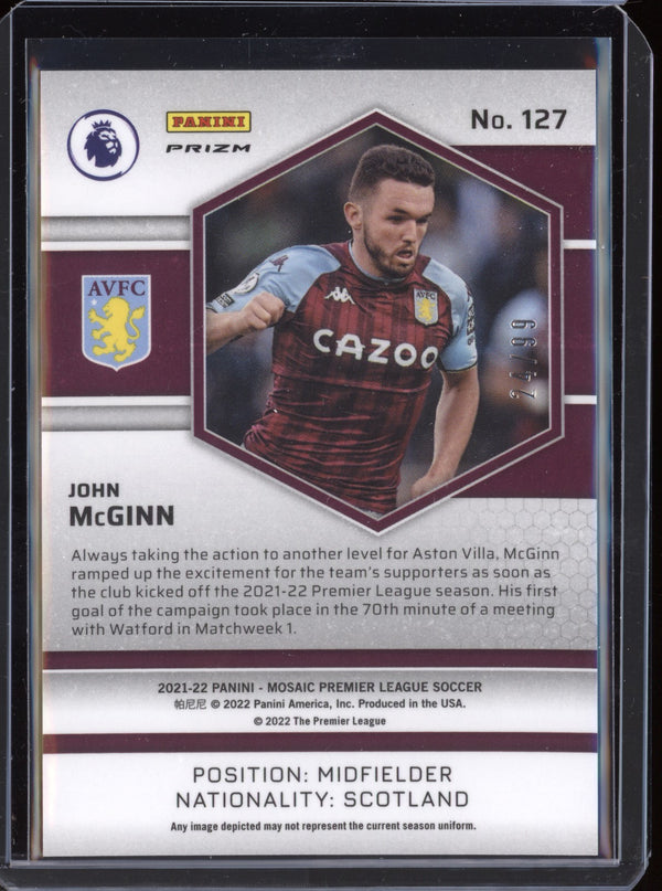 John Mcginn 2021-22 Panini Mosaic PL Blue Mosaic 24/99