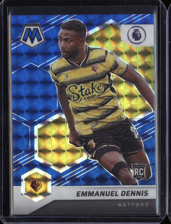 Emmanuel Dennis  2021-22 Panini Mosaic PL Blue Mosaic RC 79/99