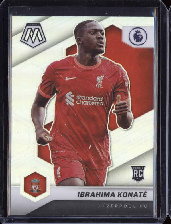 Ibrahima Konate 2021-22 Panini Mosaic PL Silver RC