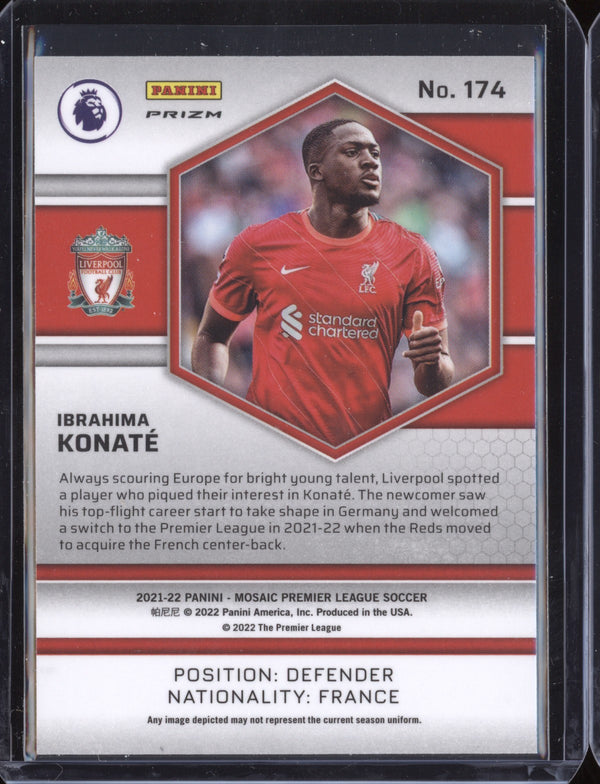 Ibrahima Konate 2021-22 Panini Mosaic PL Silver RC