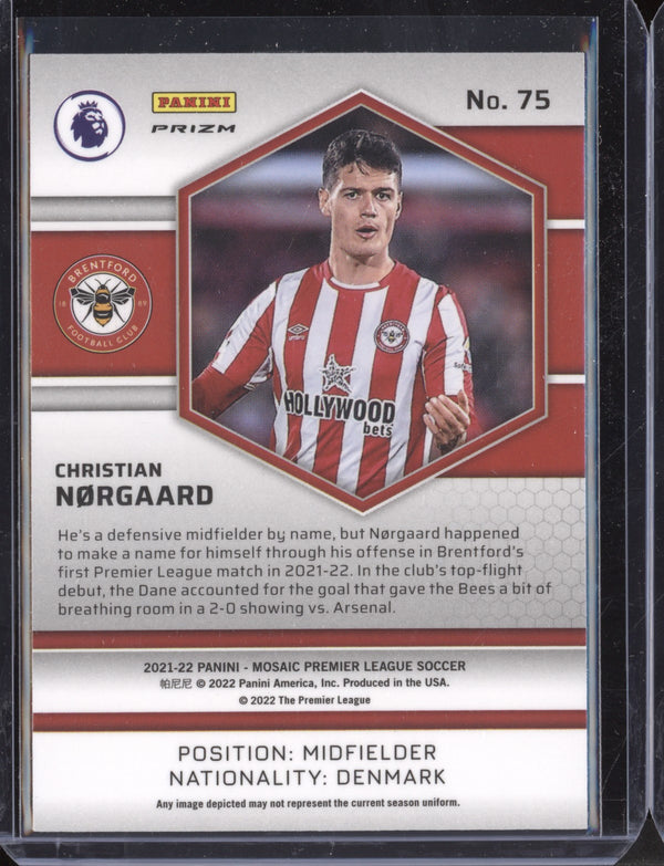 Christian Norgaard 2021-22 Panini Mosaic PL Mosaic  RC