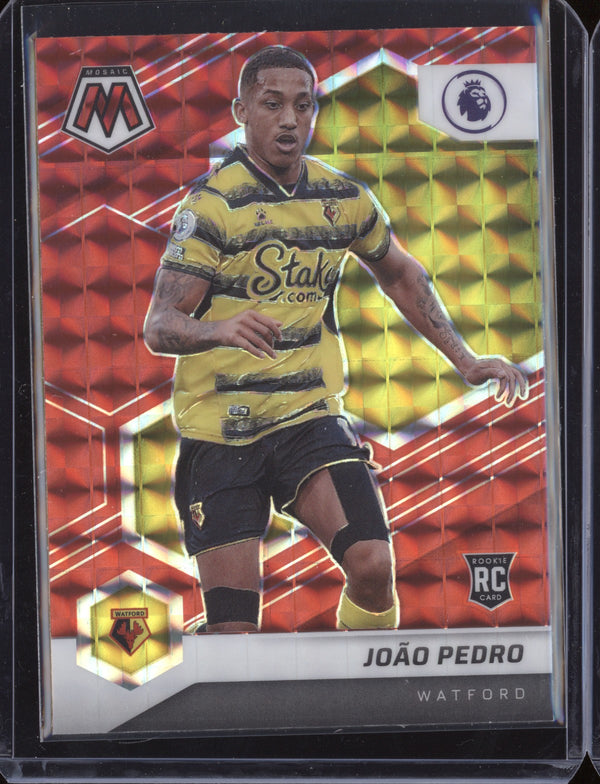 Joao Pedro 2021-22 Panini Mosaic PL Red Mosaic RC