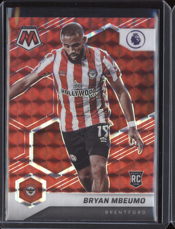 Bryan Mbeumo 2021-22 Panini Mosaic PL Red Mosaic RC