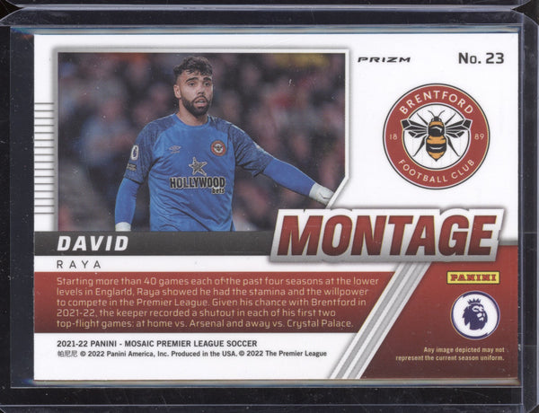 David Raya 2021-22 Panini Mosaic PL Montage Mosaic RC