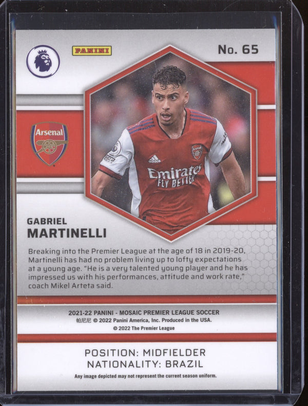 Gabriel Martinelli 2021-22 Panini Mosaic PL RC