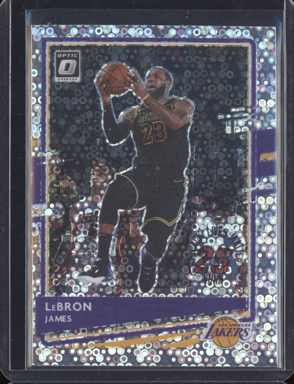 LeBron James 2020-21 Panini Donruss Optic Fast Break Holo