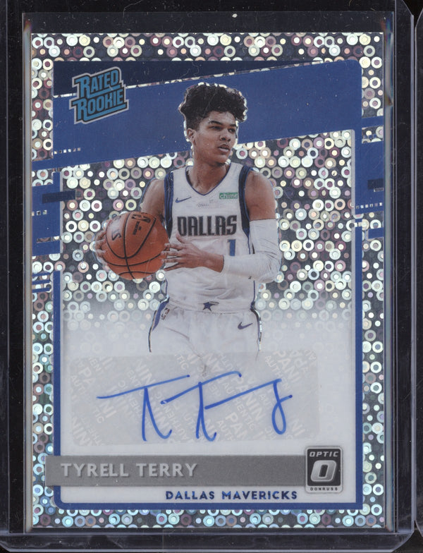 Tyrell Terry 2020-21 Panini Donruss Optic Fast Break Auto RC