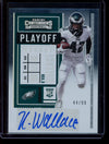 K'von Wallace 2020 Panini Contenders Playoff Ticket Auto RC 44/99