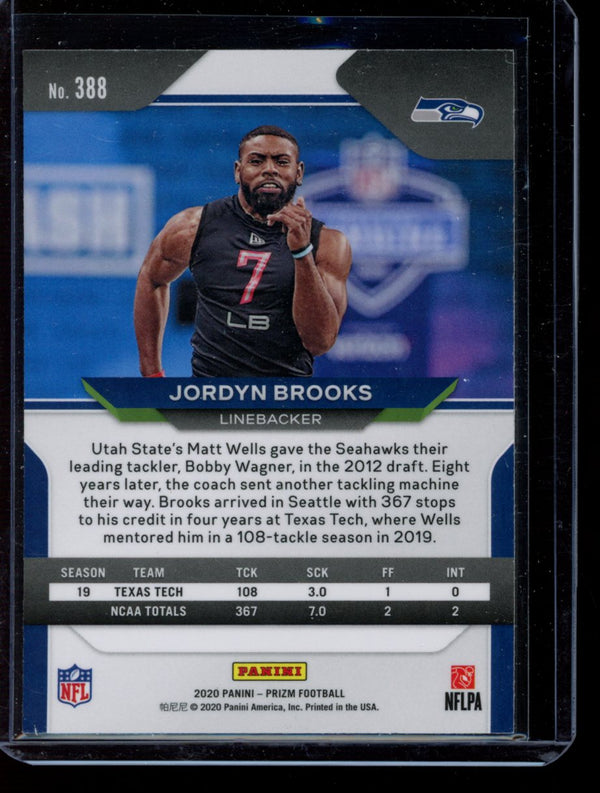 Jordyn Brooks 2020 Panini Prizm RC