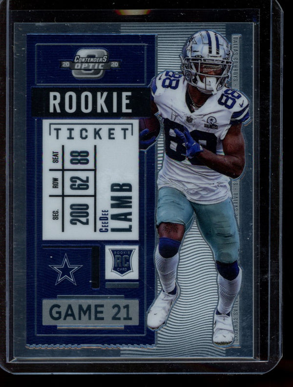 CeeDee Lamb 2020 Panini Contenders Rookie Ticket RC