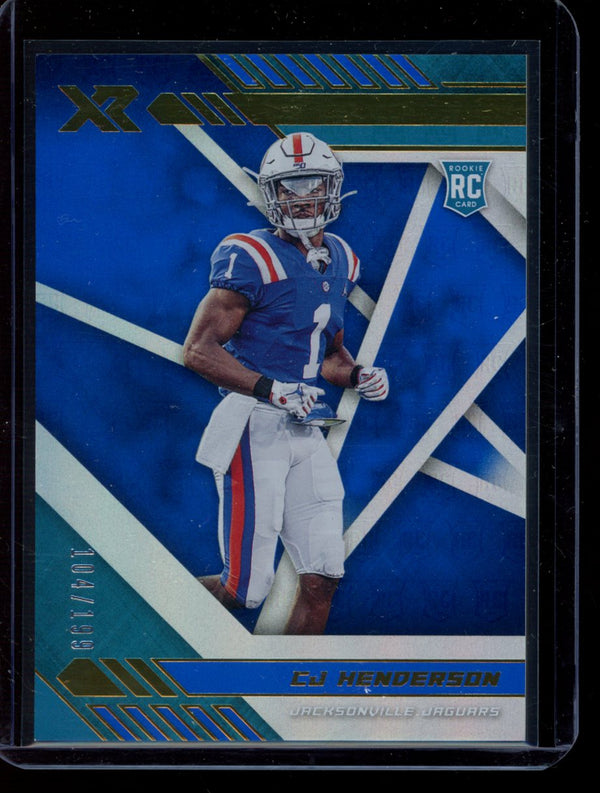 CJ Henderson 2020 Panini XR Blue RC 104/199