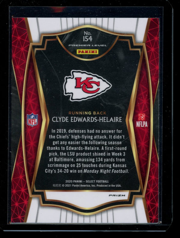 Clyde Edwards-Helaire 2020 Panini Select Silver Premier Level RC