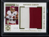 Antonio Gibson 2020 Panini Encased Substantial Rookie Swatches Gold RC 15/25