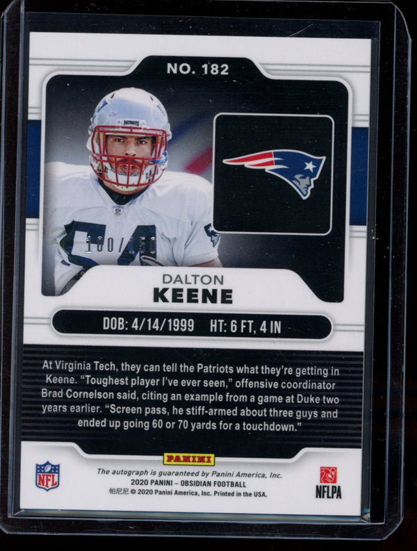 Dalton Keene 2020 Panini Obsidian RC 100/150