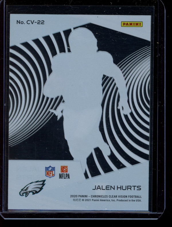 Jalen Hurts 2020 Panini Chronicles Clear Vision Acetate RC