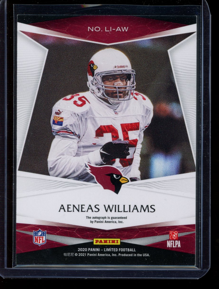 Aeneas Williams 2020 Panini Limited Limited Ink Auto 08/25