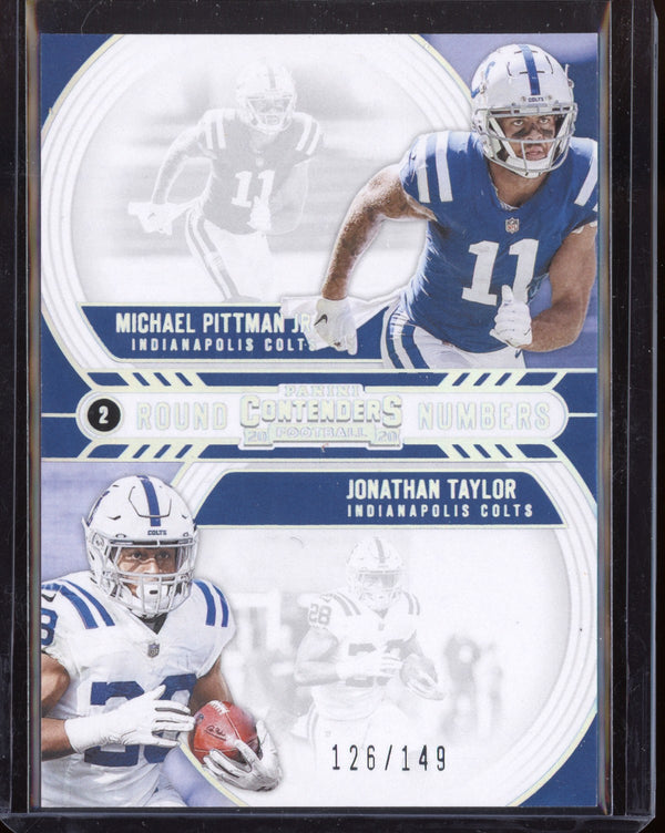 Taylor/Pittman Jr 2020 Panini Contenders Silver Parallel 126/149