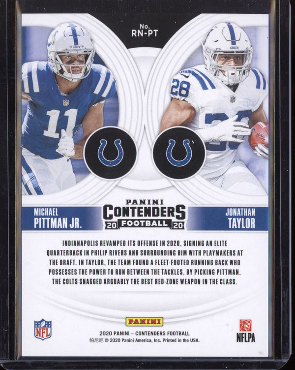 Taylor/Pittman Jr 2020 Panini Contenders Silver Parallel 126/149