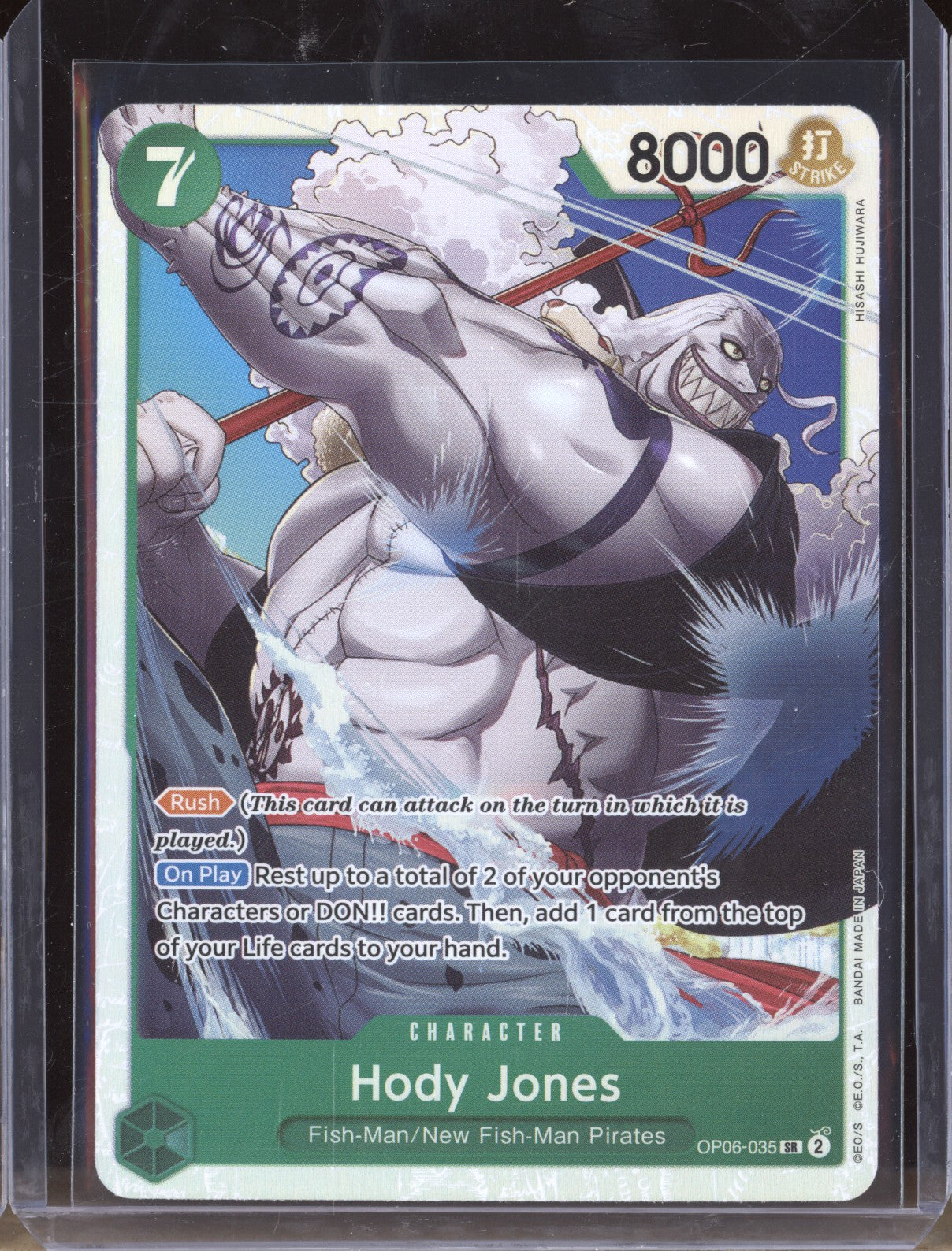 Hody Jones 2024 Bandai One Piece Wings of the Captain OP-06 035 SR