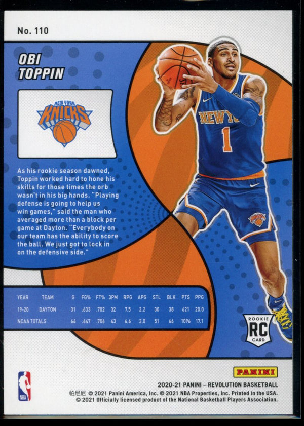 Obi Toppin 2020-21 Panini Revolution RC