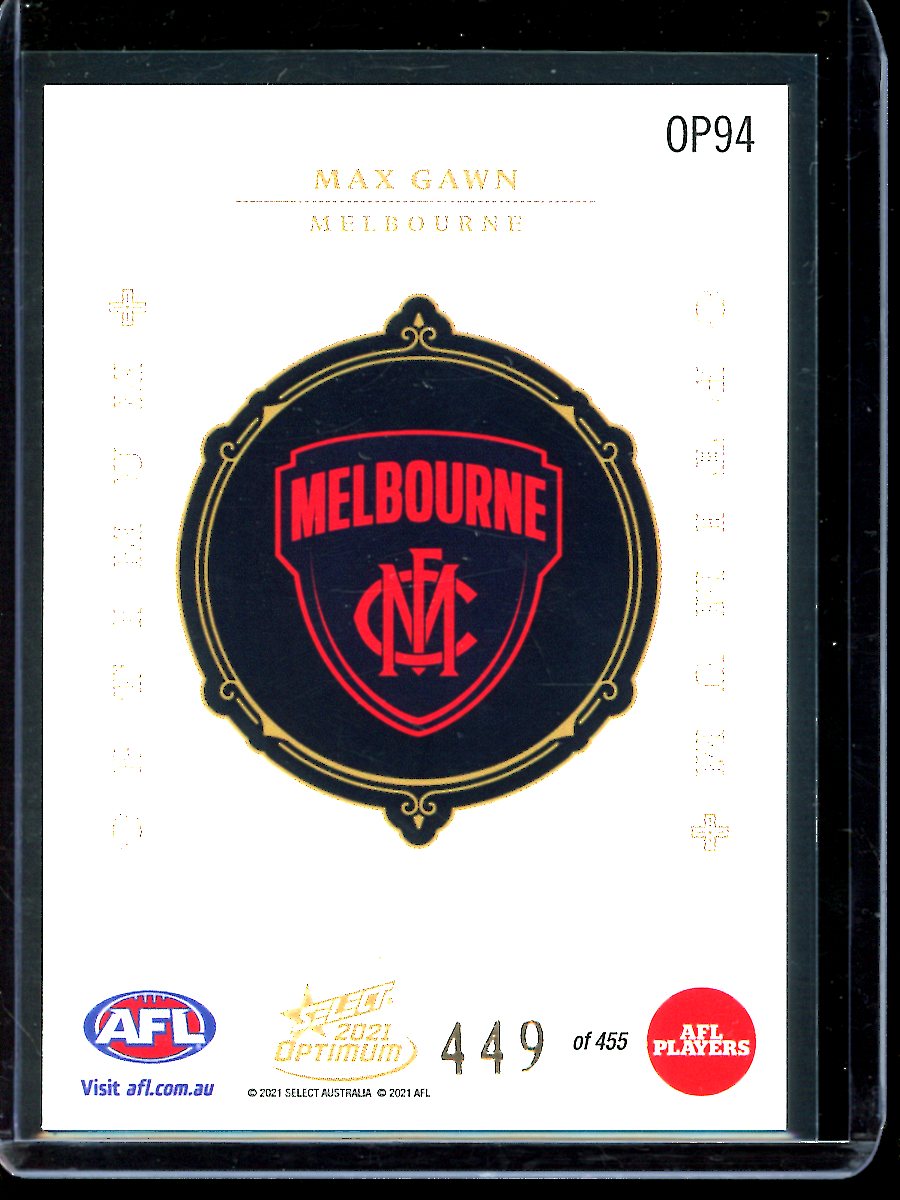 Max Gawn 2021 Select Optimum Optimum Plus 449/455