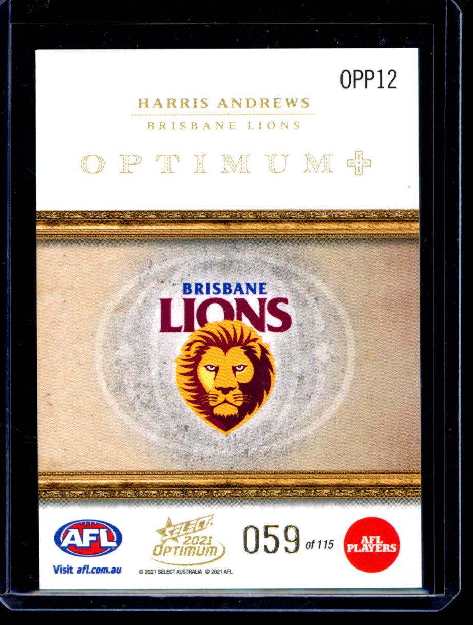 Harris Andrews 2021 Select Optimum Optimum Plus Parallel 59/115