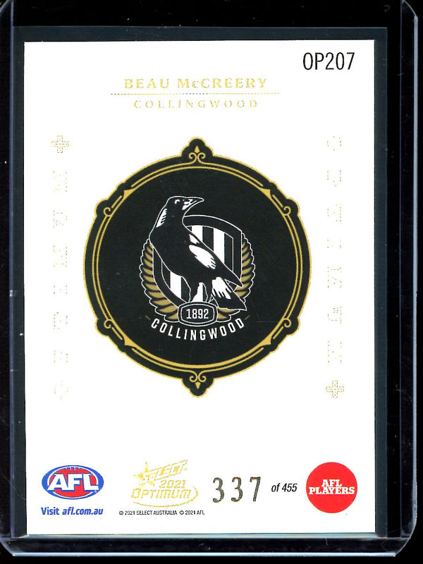 Beau McCreery 2021 Select Optimum Optimum Plus RC 337/455