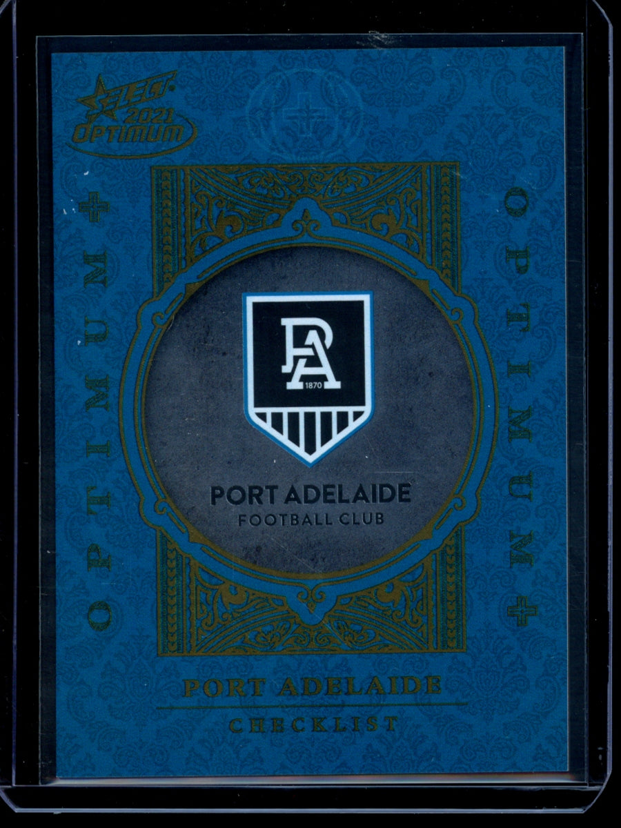 Port Adelaide Checklist 2020 Select Optimum Plus 347/455