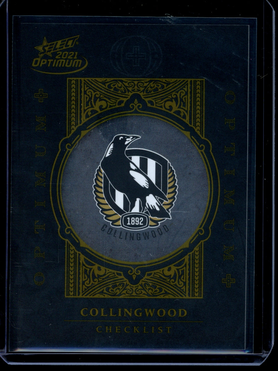 Collingwood Checklist 2020 Select Optimum Plus 28/455