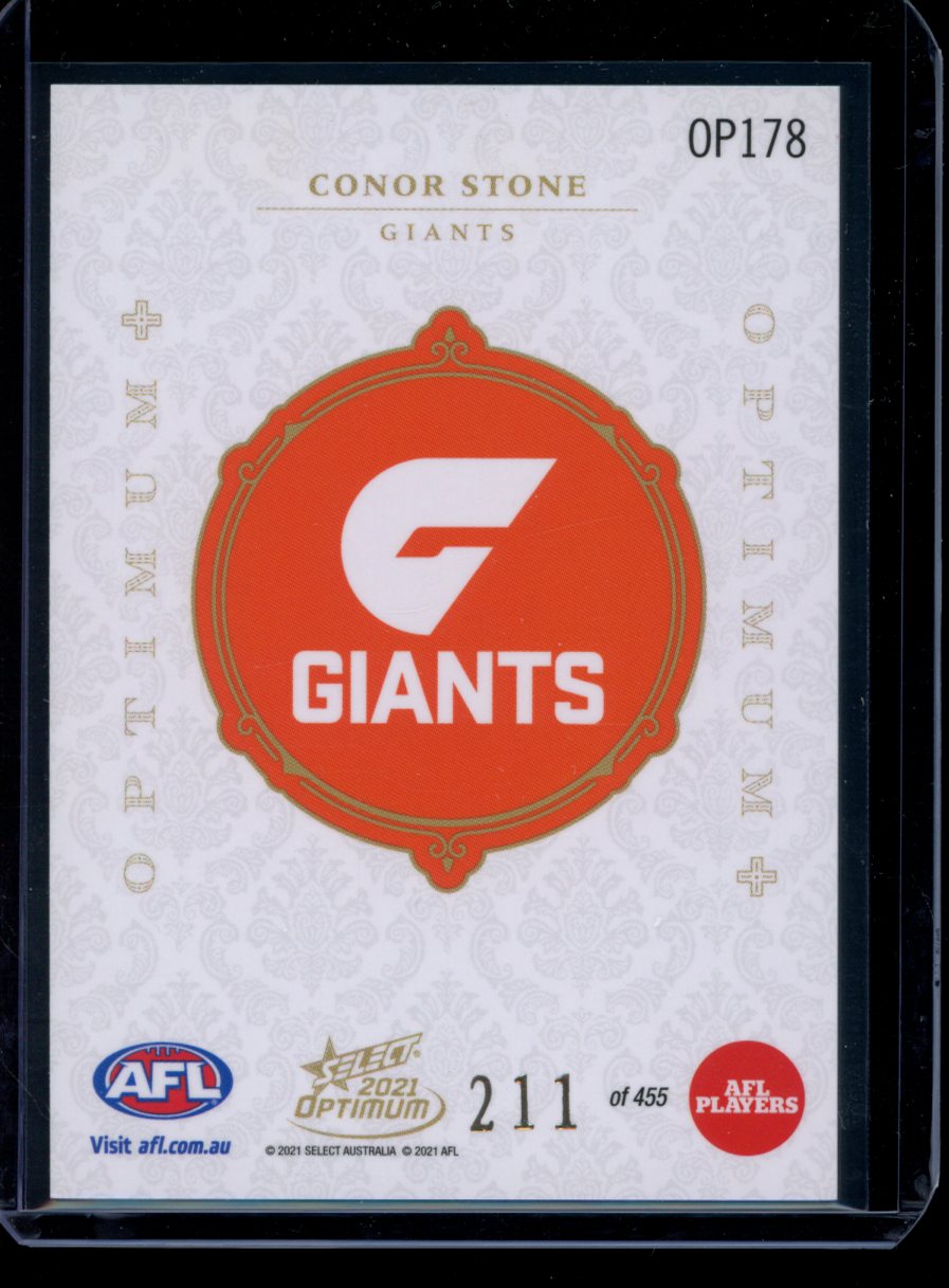 Conor Stone 2021 Select Optimum Optimum Plus Rookie RC 211/455