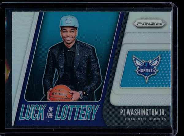 PJ Washington Jr  2019-20 Panini Prizm Luck of the Lottery Silver RC