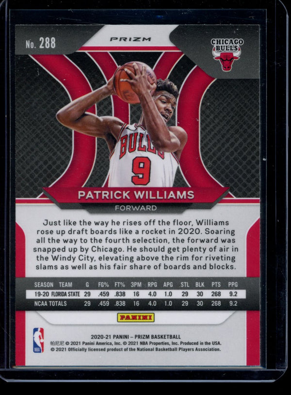 Patrick Williams 2020-21 Panini Prizm Hyper RC