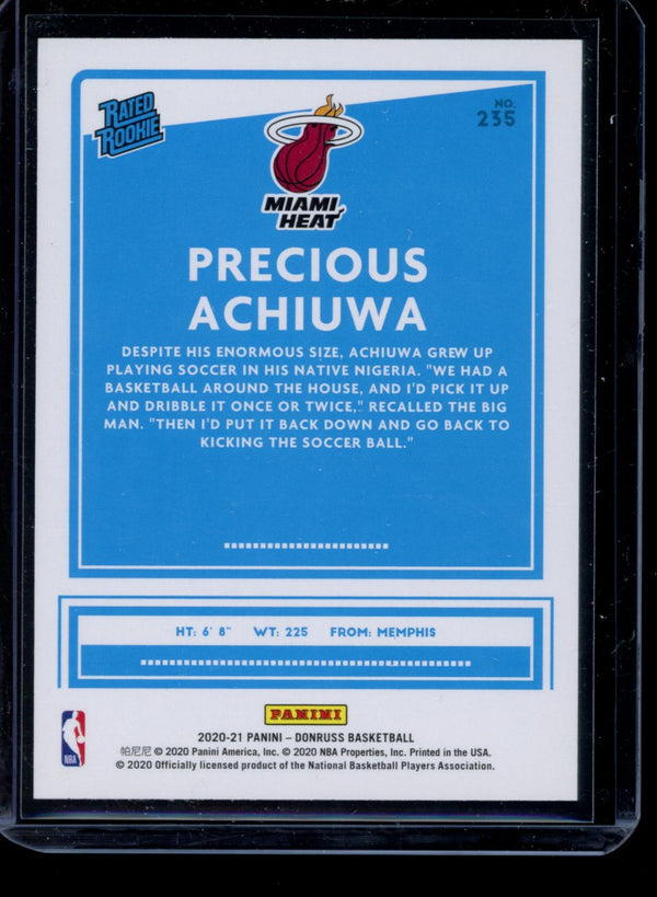 Precious Achiuwa 2020-21 Panini Donruss RC
