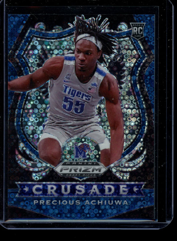 Precious Achiuwa 2020 Panini Prizm DP Fast Break Blue Crusade RC 103/175