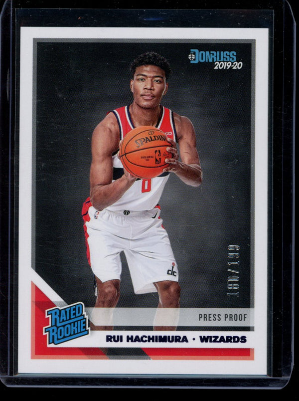 Rui Hachimura 2019-20 Panini Donruss Press Proof RC 180/199