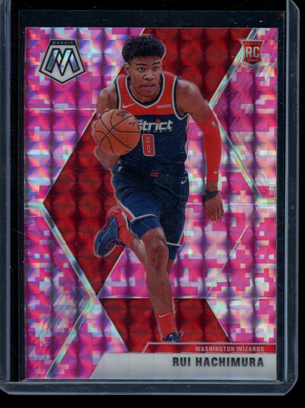 Rui Hachimura 2019-20 Panini Mosaic Pink Camo RC