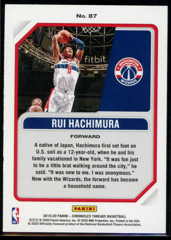 Rui Hachimura 2019-20 Panini Chronicles Threads RC