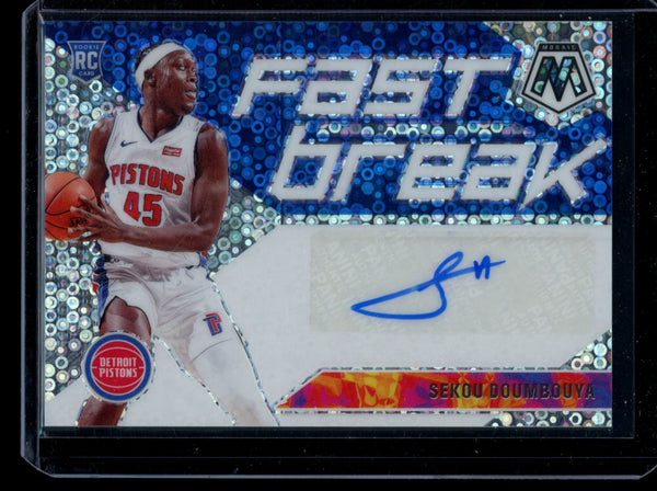 Sekou Doumbouya 2019-20 Panini Mosaic Fast Break Auto RC