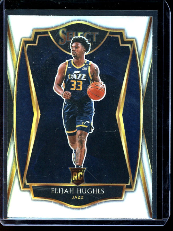 Elijah Hughes 2021 Panini Select Silver Premier Level RC