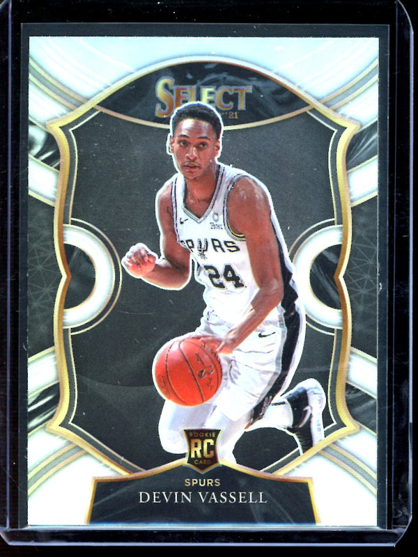 Devin Vassell 2021 Panini Select Silver Concourse RC