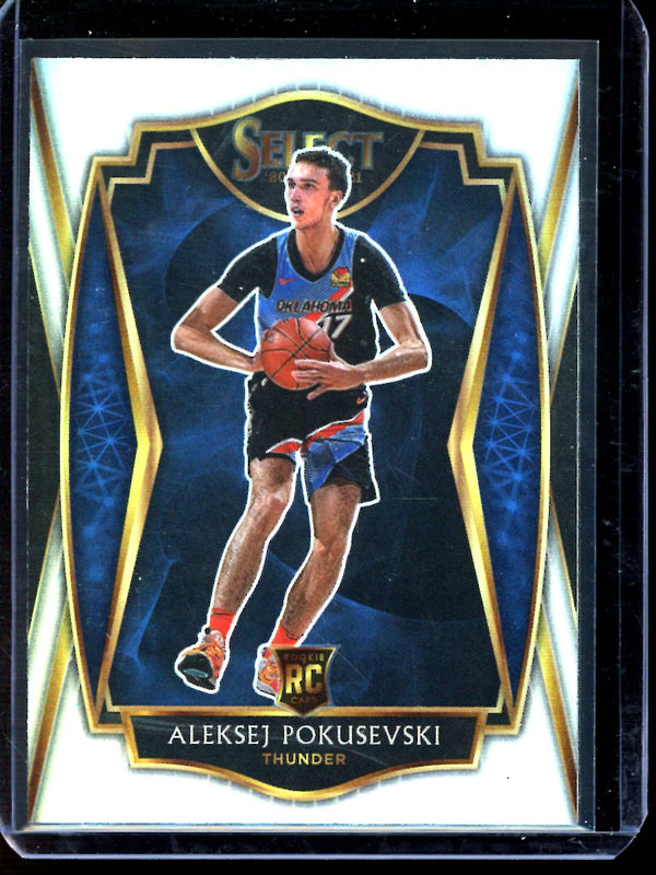 Aleksej Pokusevski 2021 Panini Select Silver Premier Level RC