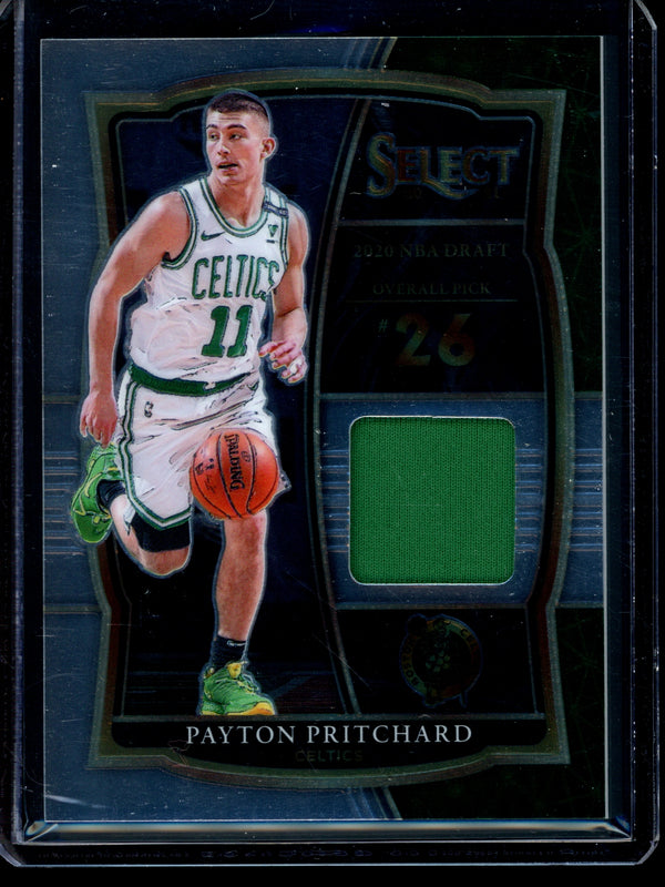 Payton Pritchard 2021 Panini Select Draft Selection Patch RC