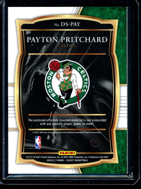 Payton Pritchard 2021 Panini Select Draft Selection Patch RC