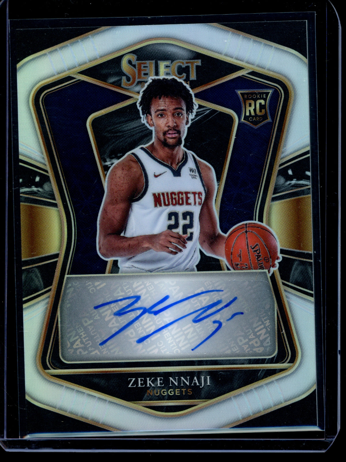 Zeke Nnaji 2021 Panini Select Silver Rookie Signature RC 126/249