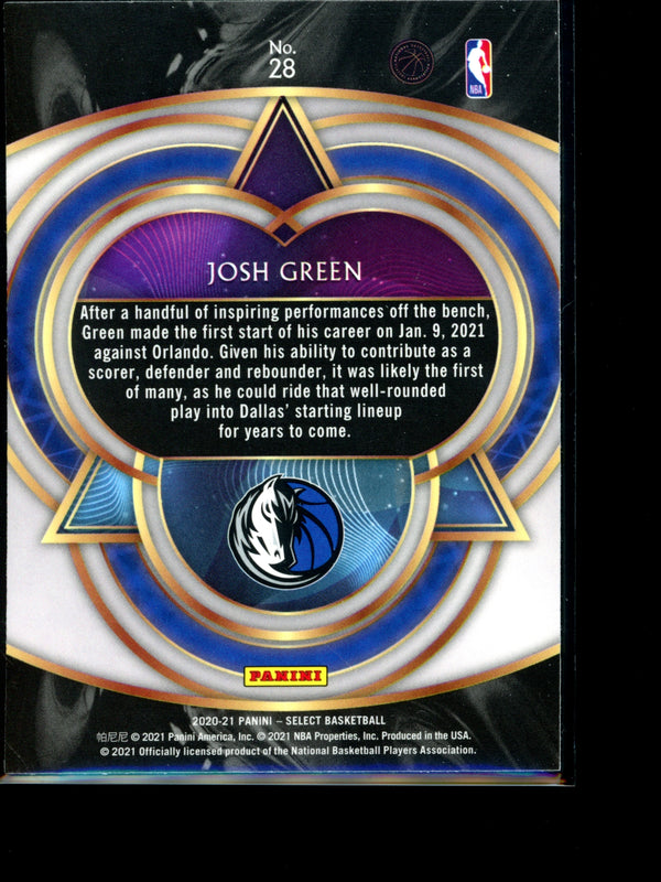 Josh Green 2021 Panini Select Phenomenon RC