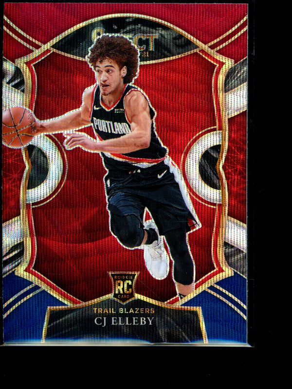 CJ Elleby 2021 Panini Select Red/White/Blue Wave Concourse RC