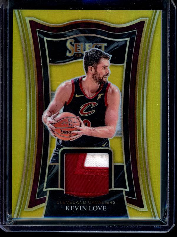 Kevin Love 2021 Panini Select Gold Select Swatches 08/10