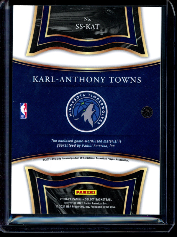 Karl-Anthony Towns 2021 Panini Select Select Swatches