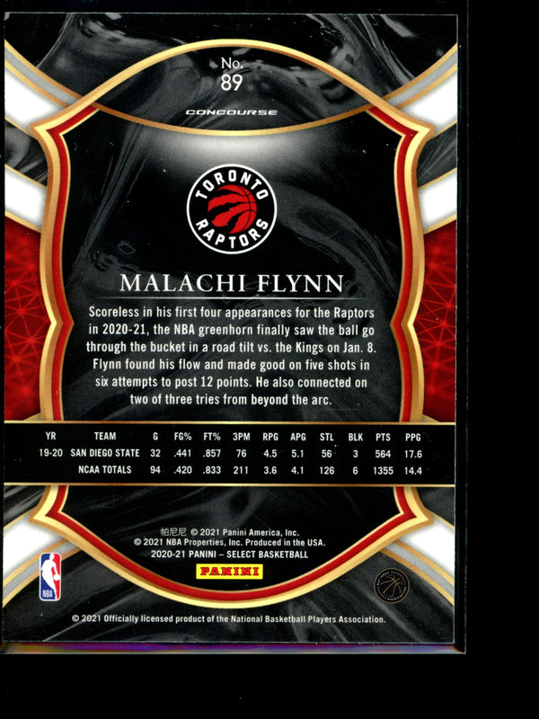 Malachi Flynn 2021 Panini Select Concourse  RC